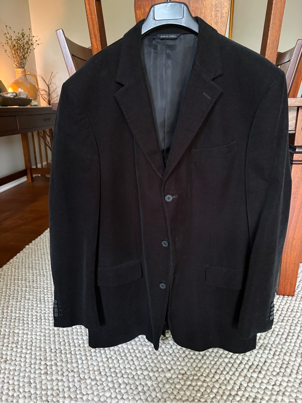 Banana Republic Black Corduroy Sport Coat Blazer